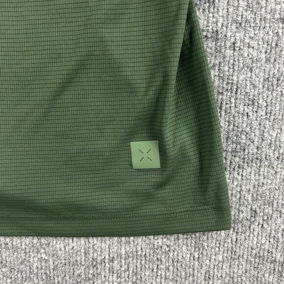 Ten Thousand Top Mens Large Session Tank Green Performance Running Training Gym - Picture 6 of 8